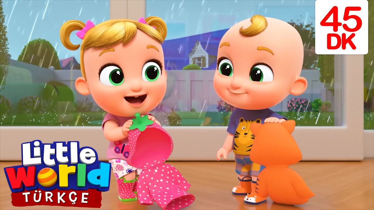 Bebek Bak Yağmur Yağıyor, ISLANDIK!! ⛈️| Eğlenceli Ve Öğretici Çocuk Şarkıları | Little World Türkçe