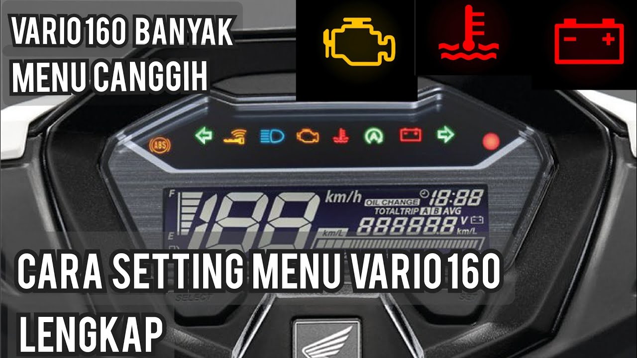 CARA ATUR MENU SPIDOMETER VARIO 160 LENGKAP