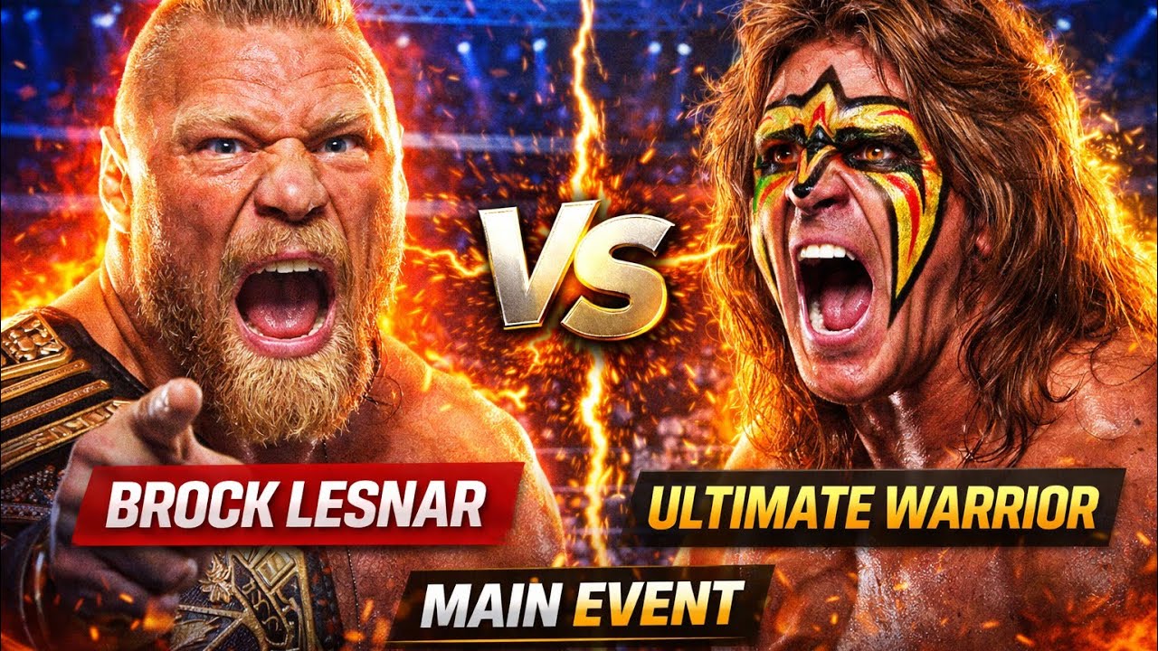 WWE Brock Lesnar vs Ultimate Warrior 2k23 PS5 Gameplay #brocklesnar #ultimatewarrior #trending #raw 