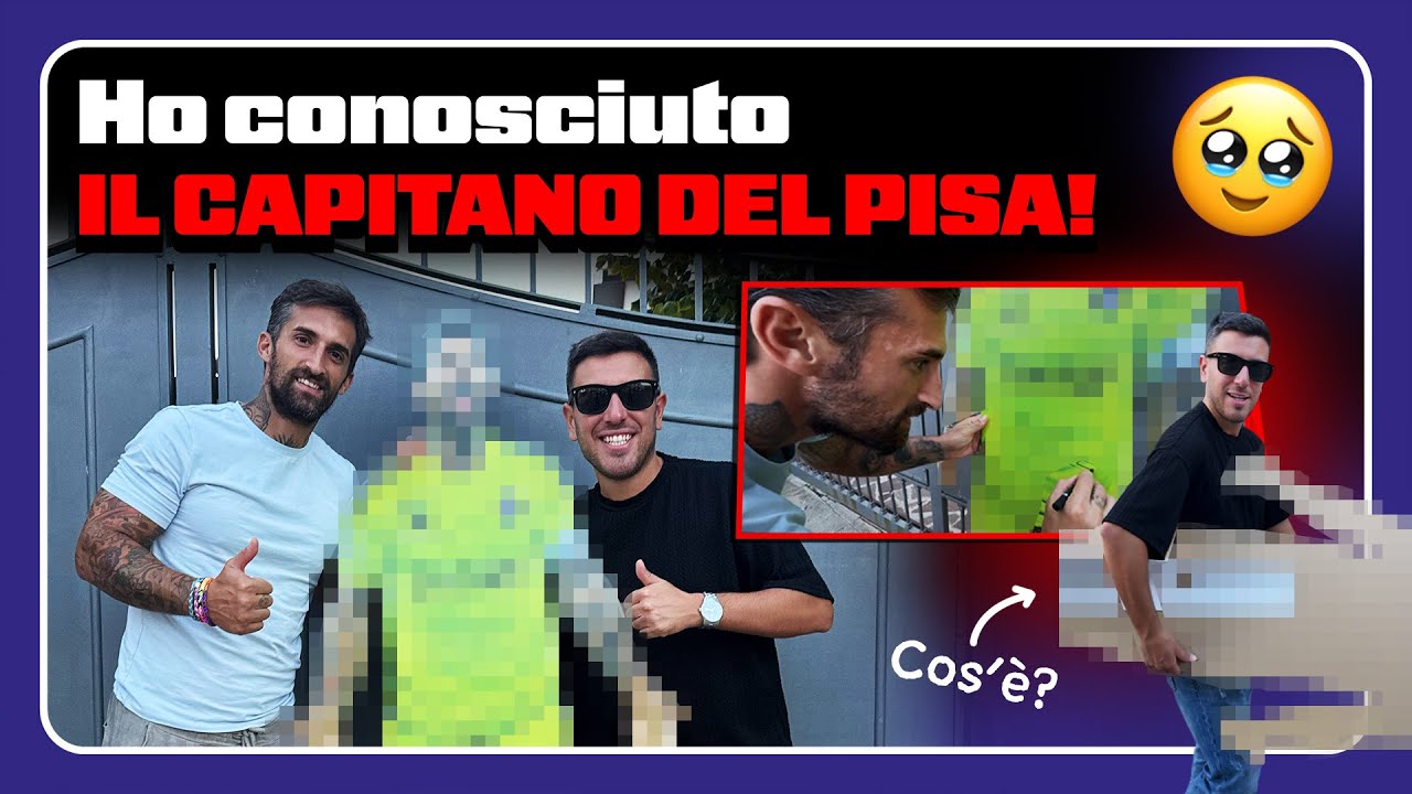 HO CONOSCIUTO IL CAPITANO DEL PISA🥹 Antonio Caracciolo🖤💙
