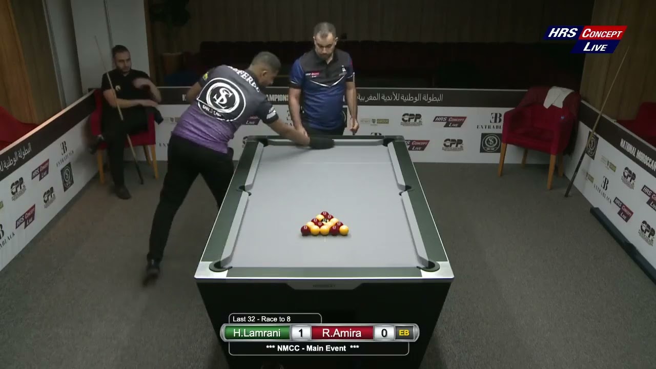 Houssam Lamrani vs Reda Amira - Last 16  البطولة الوطنية للأندية المغربية للبلياردو