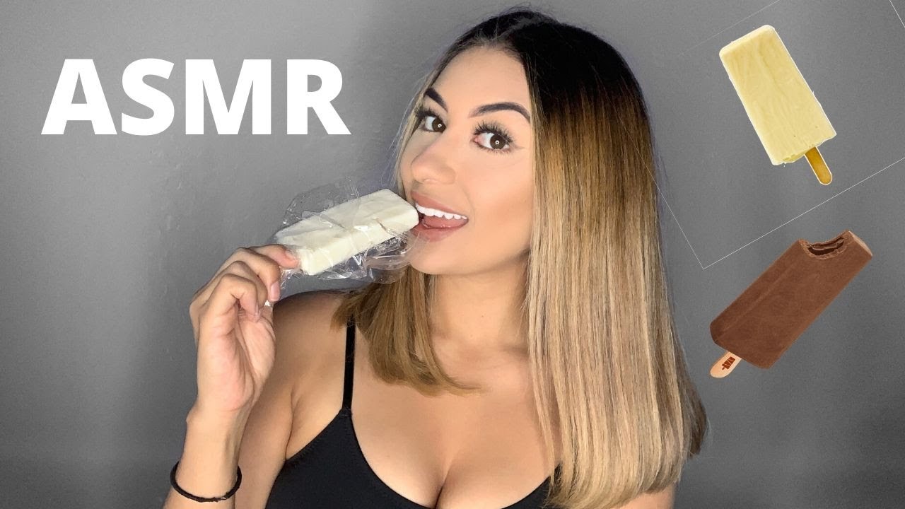 ASMR Español | COMIENDO PALETA DE HIELO 🍭