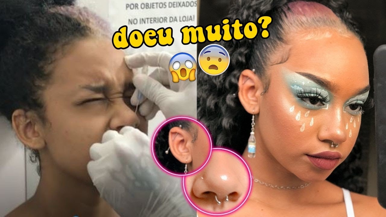 COLOQUEI 3 PIERCINGS DE UMA SÓ VEZ // vlog
