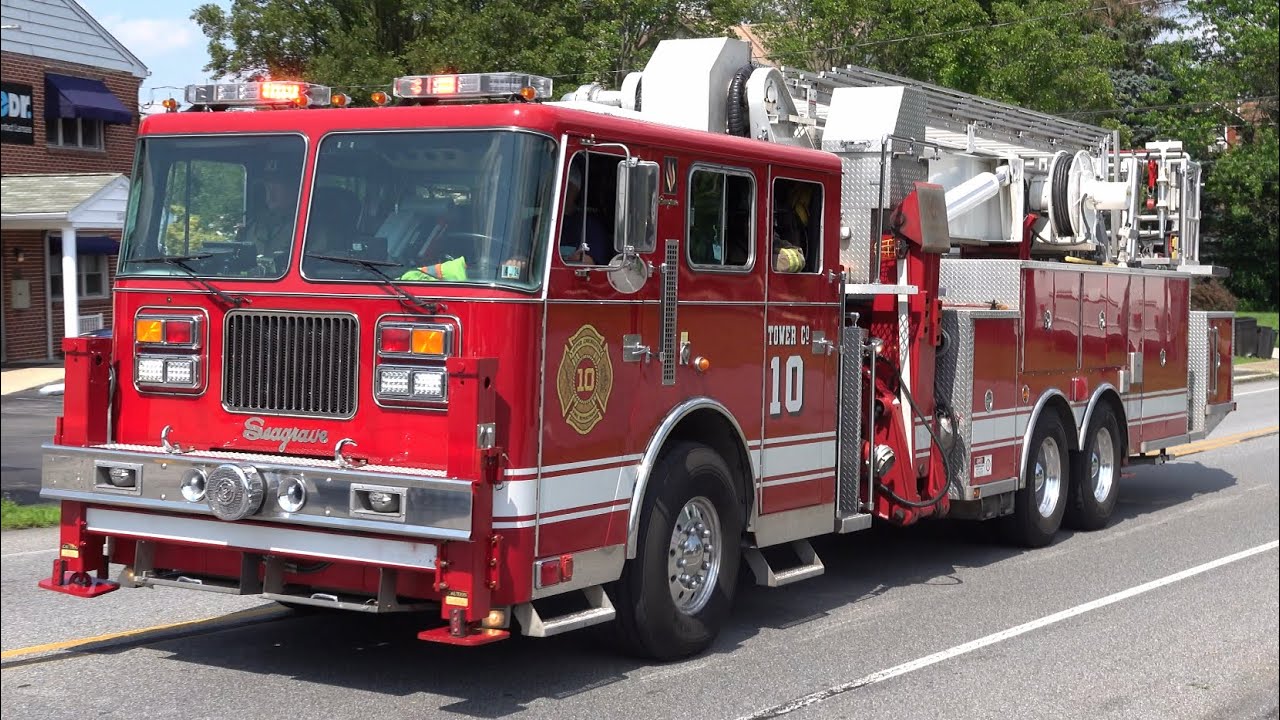Upper Chichester Fire Department Tower 10 Responding