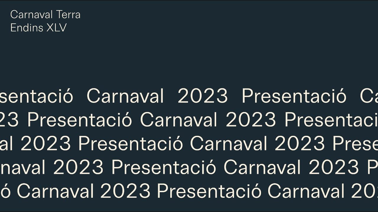 Presentació del Carnaval de Terra Endins 2023