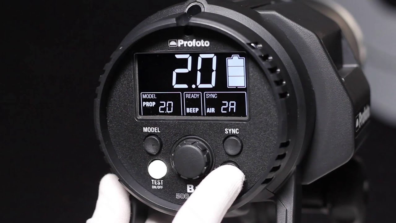 ProFoto B1 500 AirTTL:  обзор интерфейса моноблока.