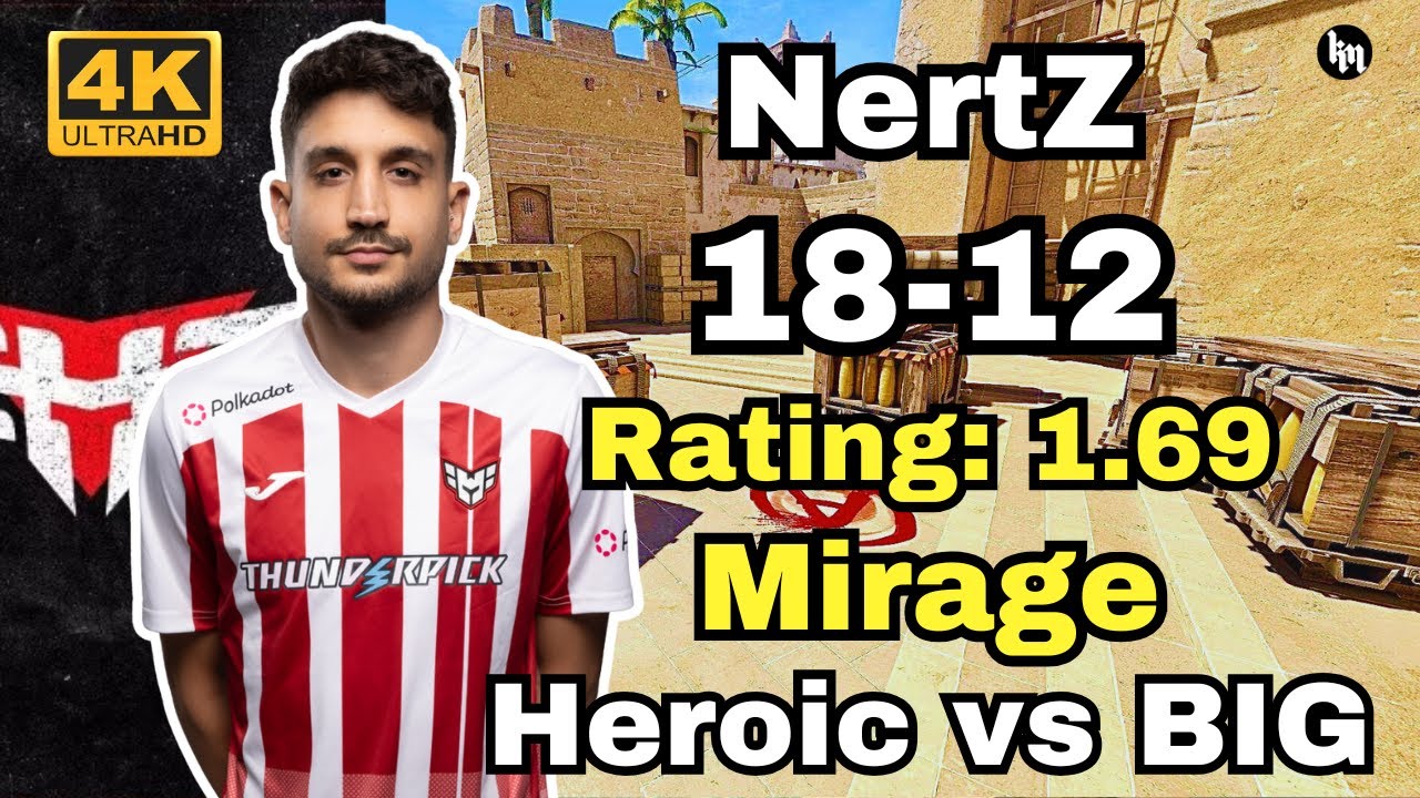 NertZ (18-12) HEROIC vs BIG (Mirage) | Perfect World Shanghai Major 2024 #cs2 #pov