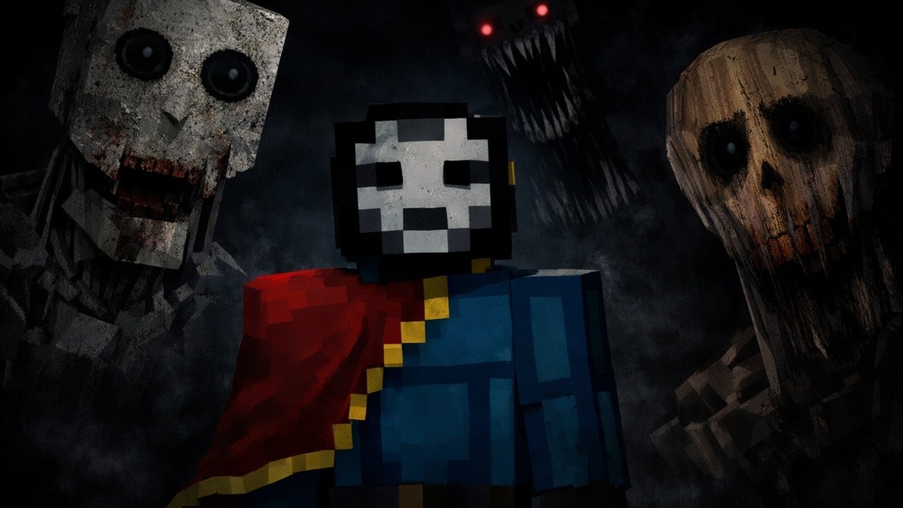 Playing Minecraft with terrifying horror mods
