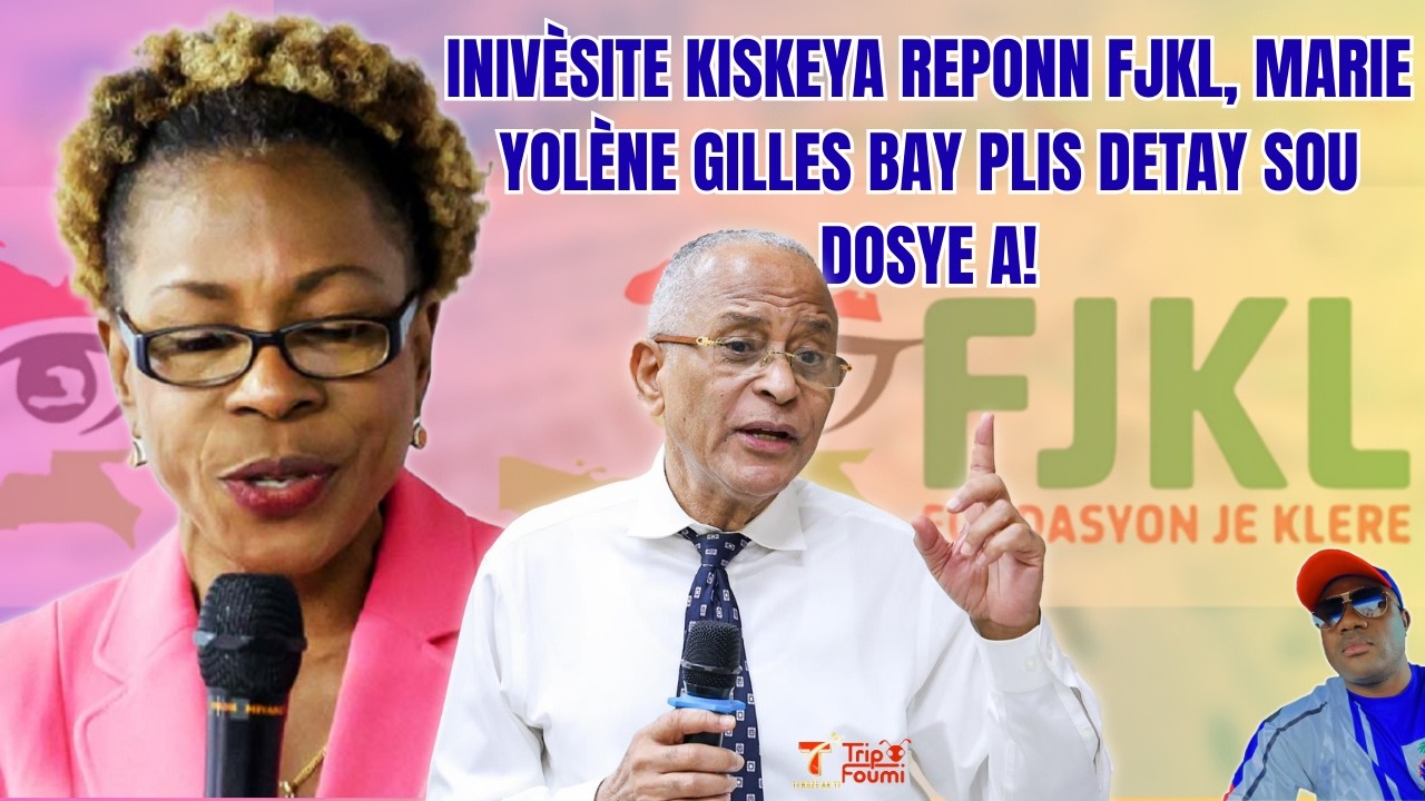 Inivèsite Kiskeya reponn FJKL sou koze lajan, Mairie Yonlène Gilles bay plis detay sou koze a!