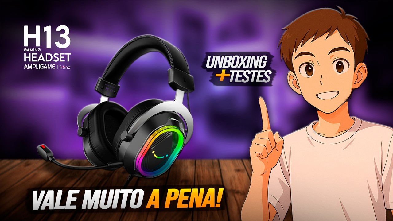 HEADSET FIFINE AMPLIGAME H13: VALE MUITO A PENA! (Unboxing e Review Completo)