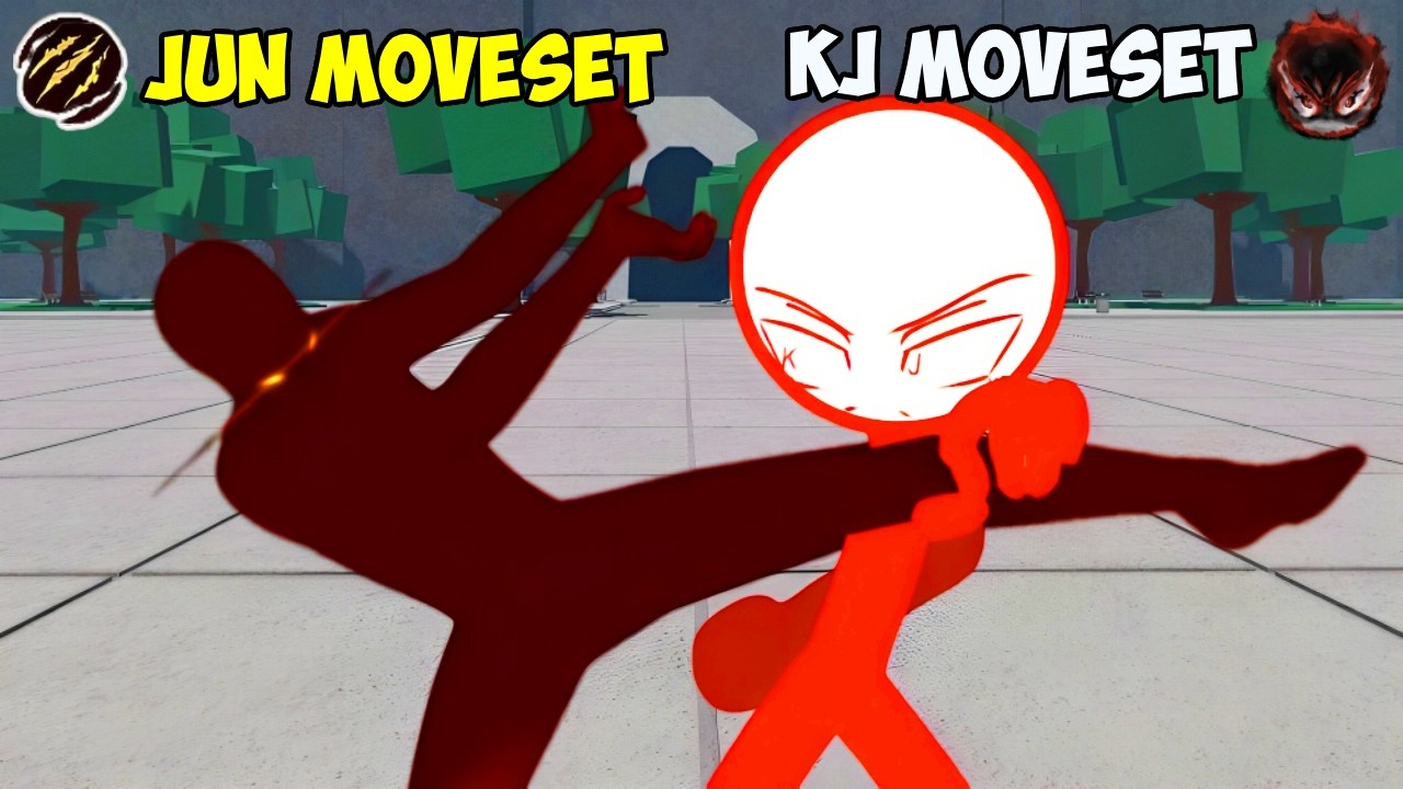 NEW KJ VS JUN Moveset Comparison in The Strongest Battlegrounds!