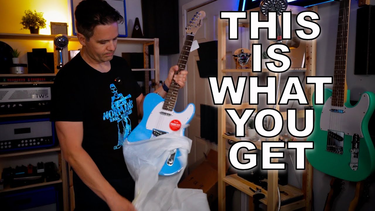 the Squier by Fender Sonic Telecaster Unpacked