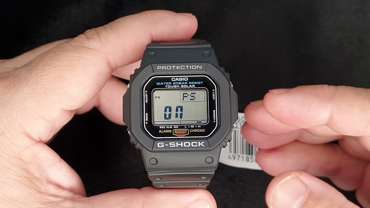 CASIO G-SHOCK G-5600E-1 TOUGH SOLAR