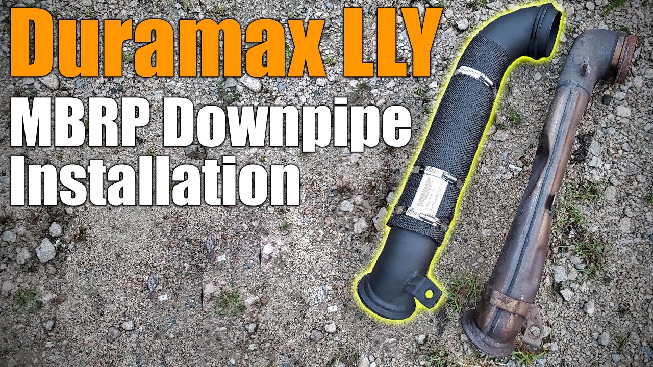 Duramax LLY - MBRP Down Pipe Installation