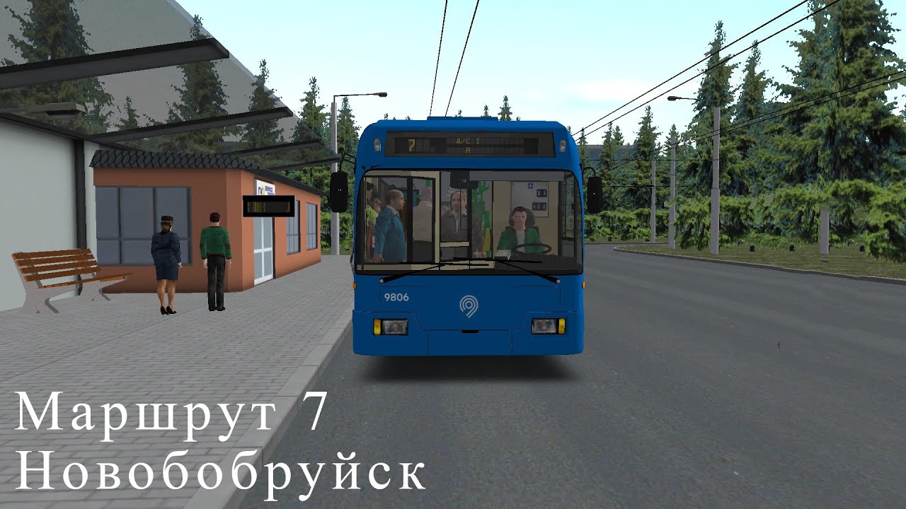 Игры. Покатушки по игре OMSI 2, карта Новобобруйск, марш.7 (01.09.2021)