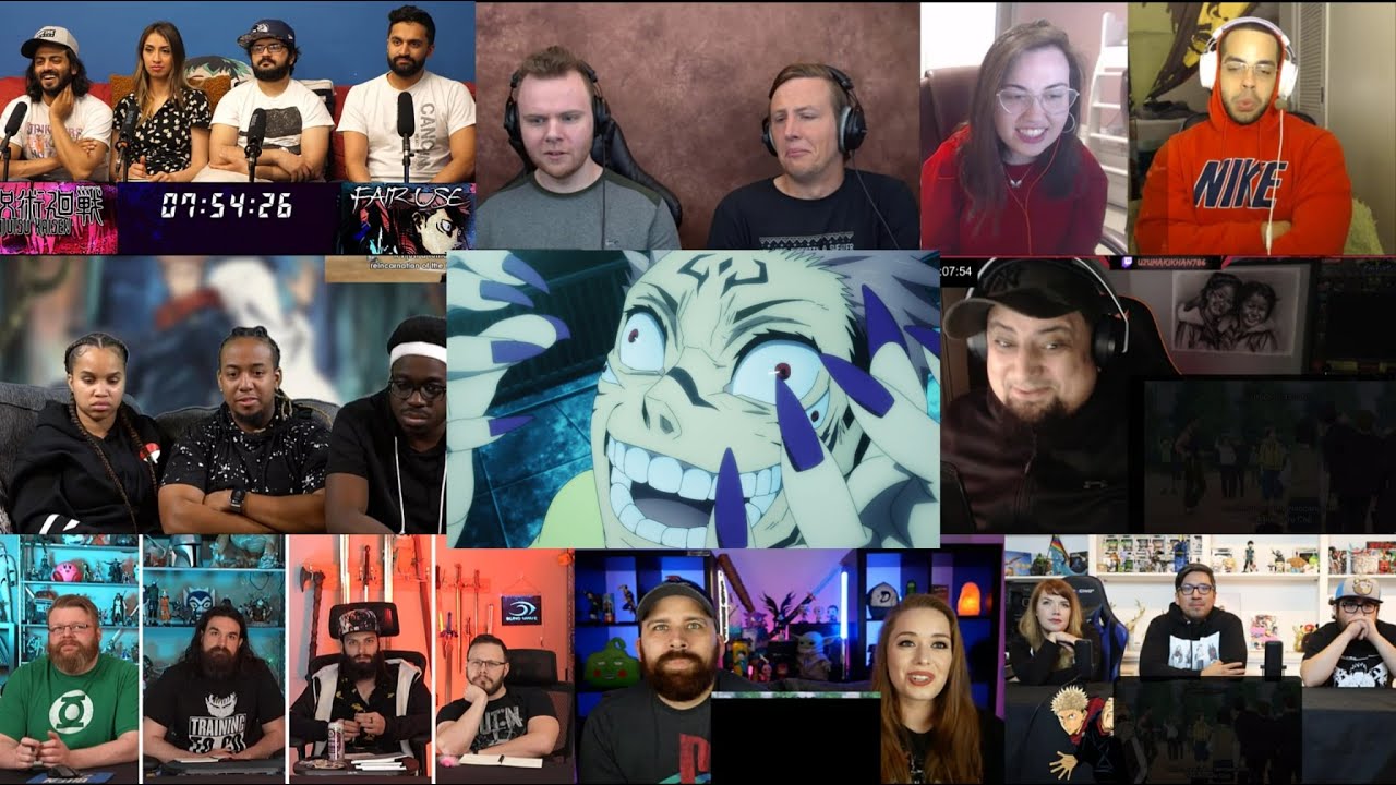 Jujutsu Kaisen Episode 1 Reaction Mashup | Eating Finger ? 🙄