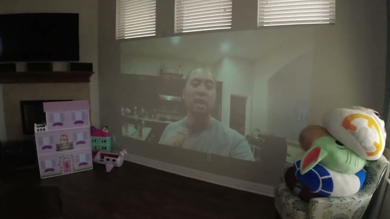 Enjoy a movie night with the Bomaker GC355 Projector