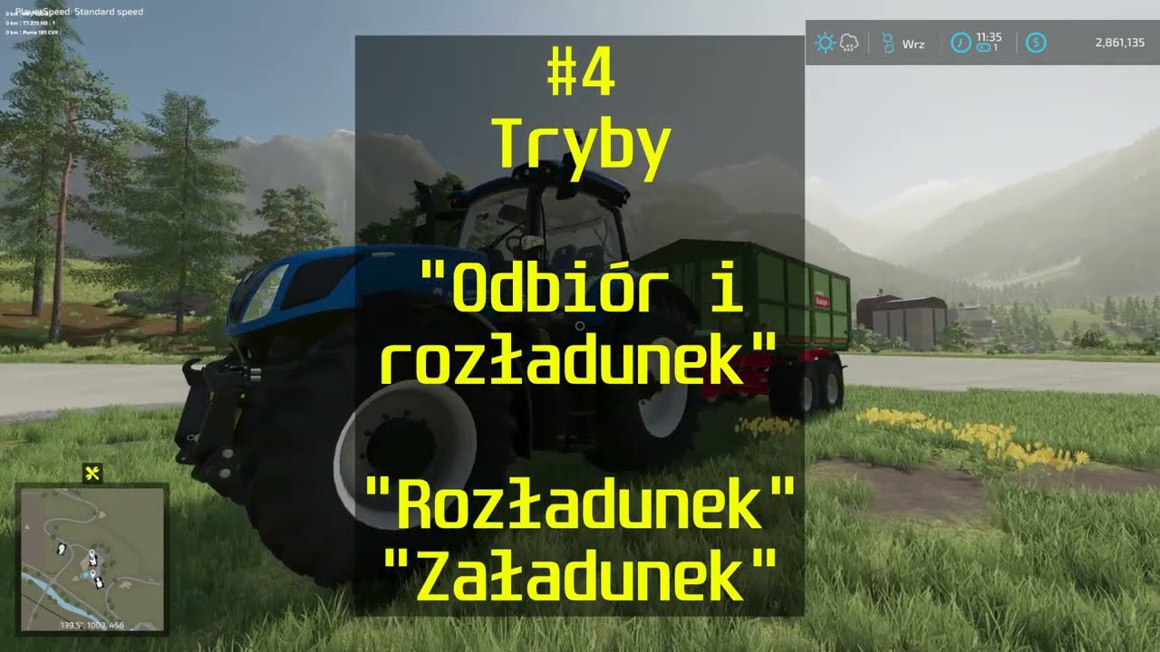 Autodrive FS 22 Tutorial Poradnik dla początkujących #4 Tryb Odbiór i rozładunek + związane z nim