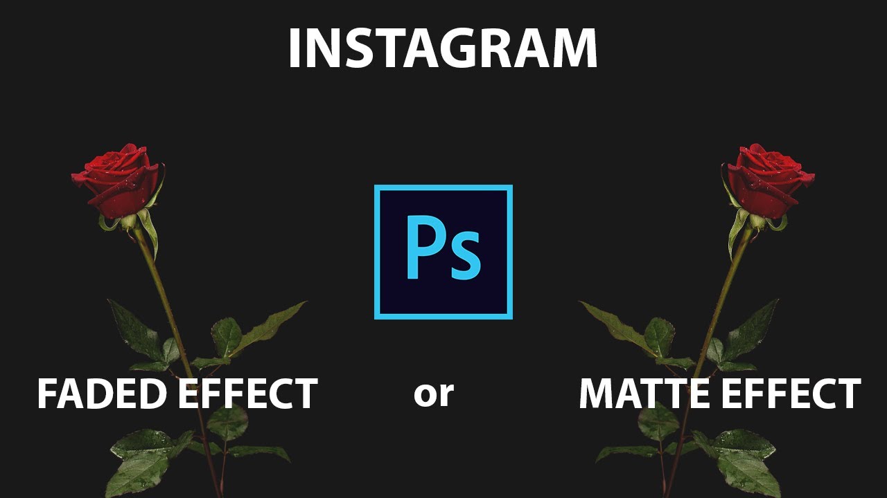 How To Create The Instagram Faded Effect or Matte Effect in Photoshop