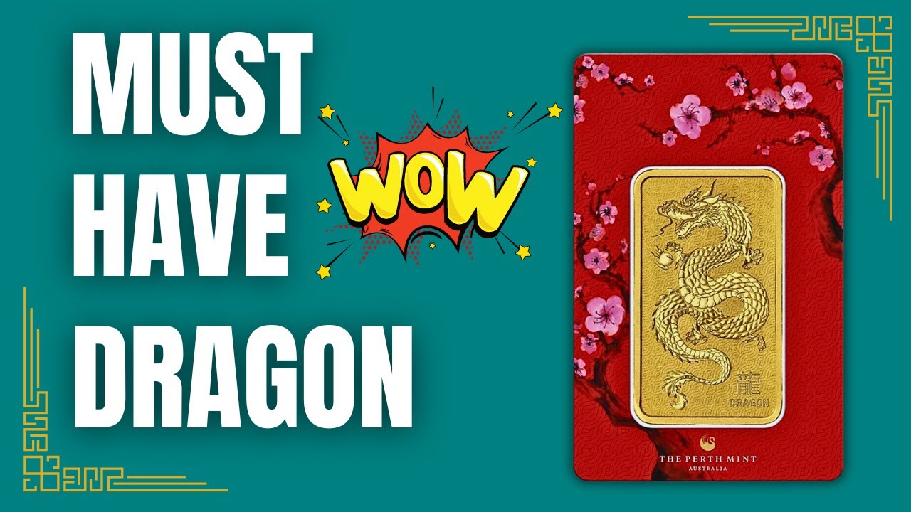 BEST INVESTMENT? Lunar Dragon 1oz Gold Minted Bar from the Perth Mint
