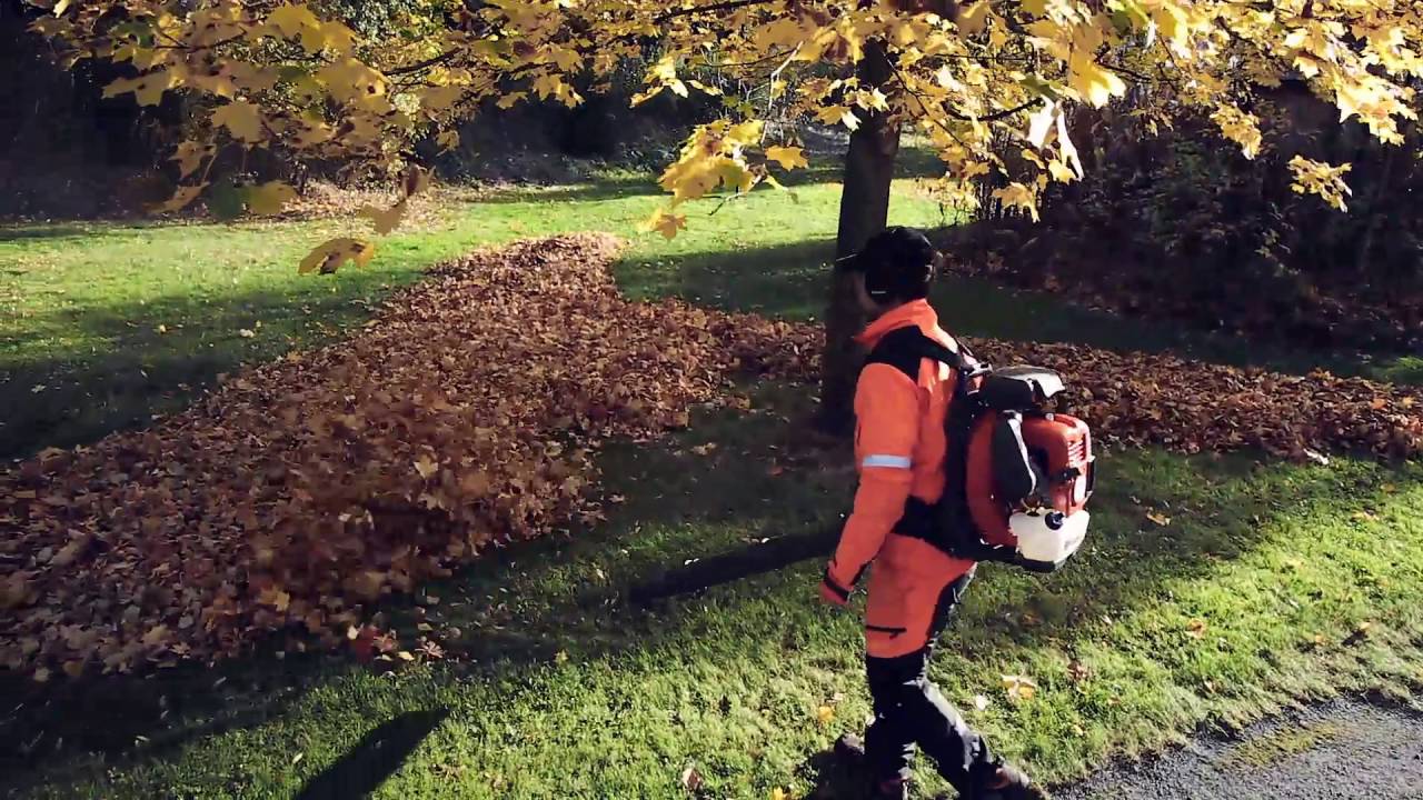 📣 [Tuto jardin] Comment travailler avec un souffleur de feuilles Husqvarna !