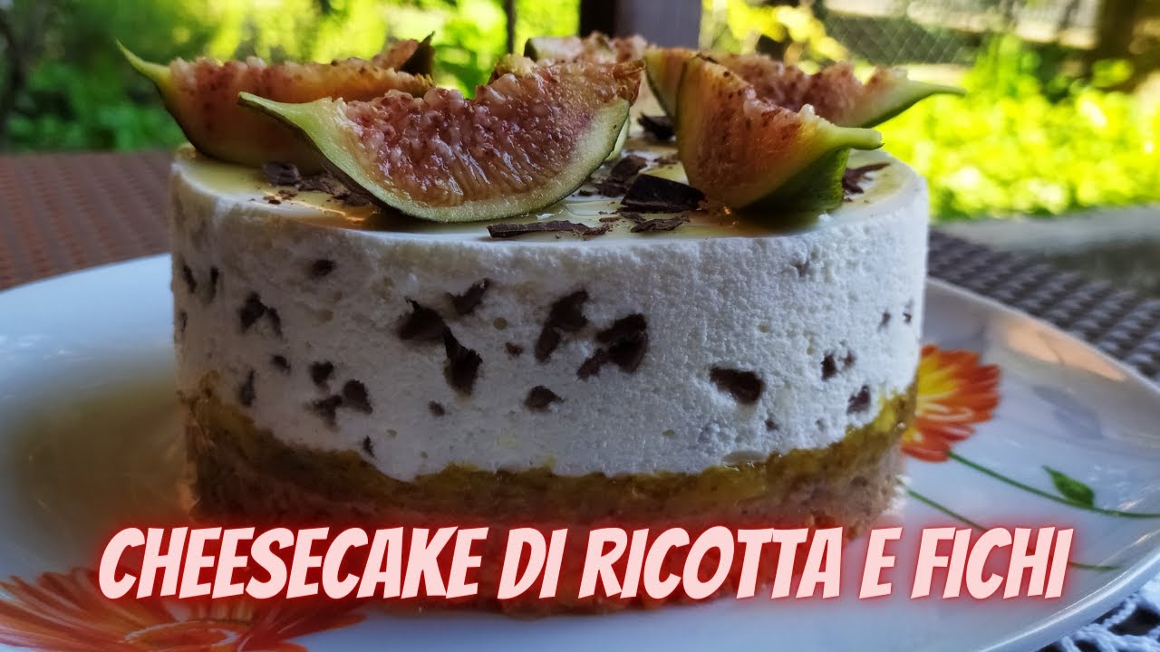 Cheesecake di ricotta e fichi