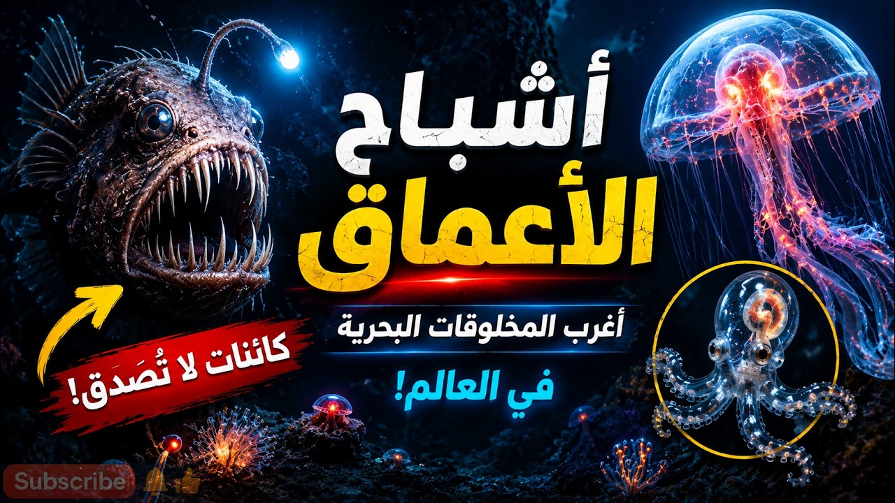 كائنات شفافة تظهر وتختفي فجأة! 👻🌊