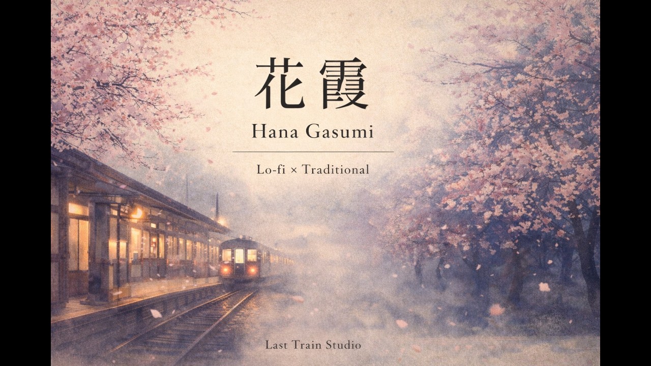 花霞 Hana Gasumi — Lo-fi Hip Hop × Japanese Traditional | 1 Hour Study & Chill BGM 🌸