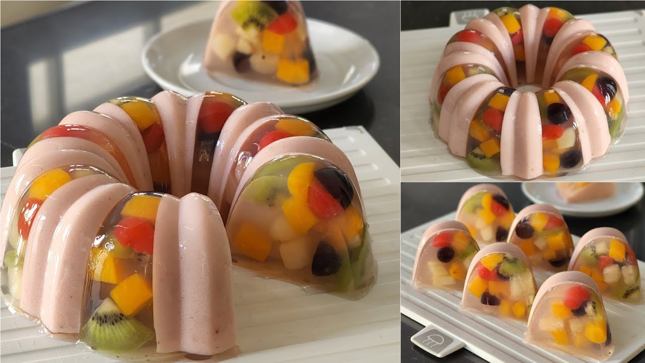 Bisa buat kue ulang tahun, Cara buat puding mewah kayak yang dijual orang2. Fruit pudding [IDEALIFE]