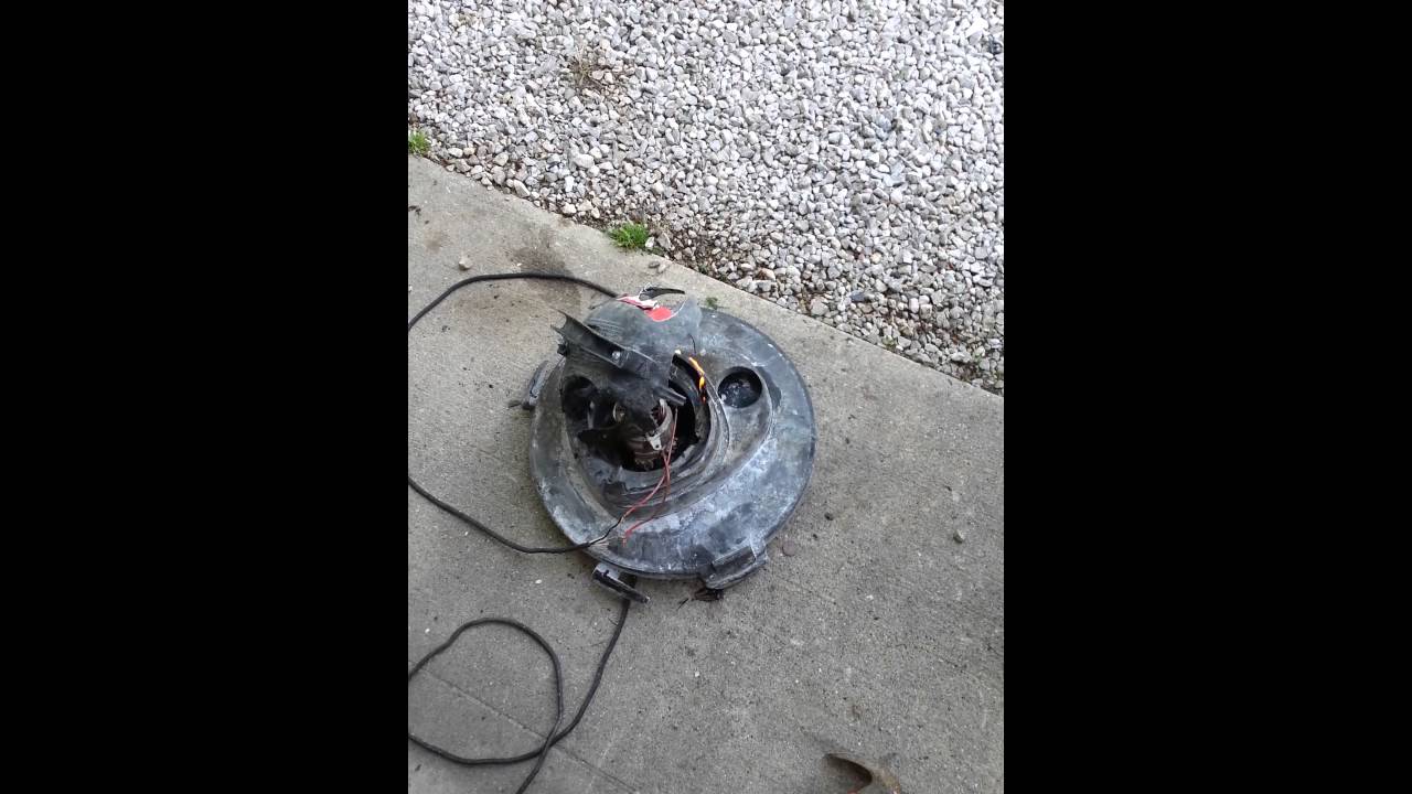 Shop vac motor burnout and fire