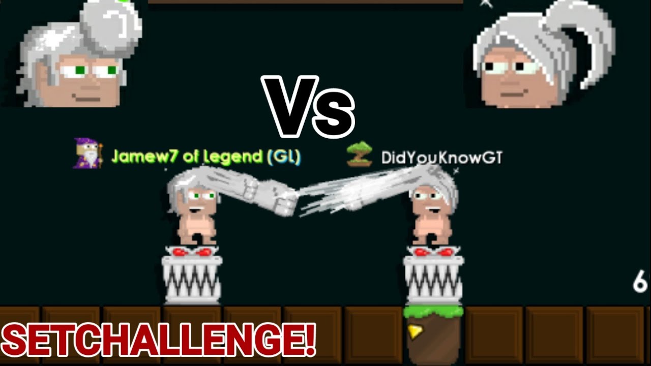 Boastful Brawler Hair vs Powerful Ponytail Hair Set Challenge! Ft. DidYouKnowGT - Growtopia