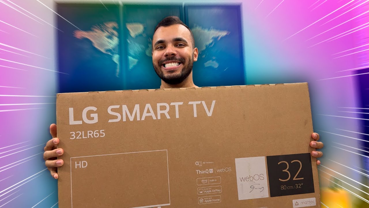 SMART TV LG 32 LR650 - Unboxing e Impressões