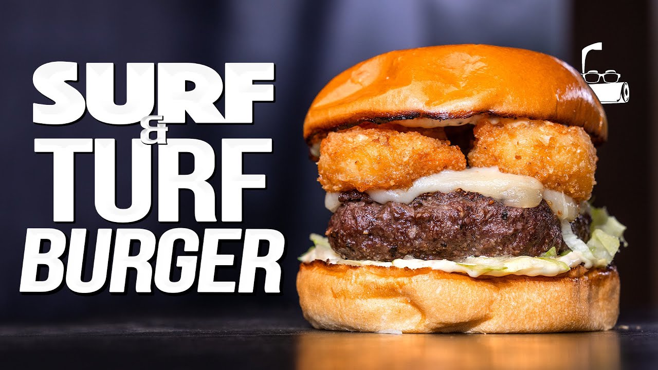 THE BEST SURF & TURF BURGER...WOW! | SAM THE COOKING GUY