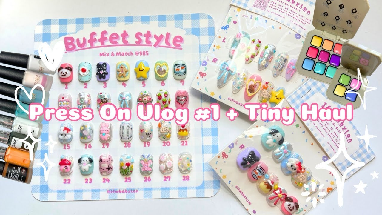 Press On Nail Vlog + Tiny Haul