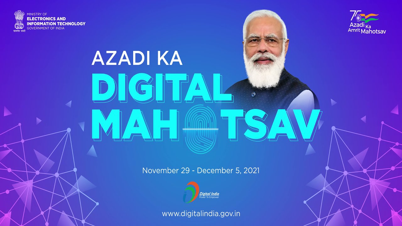 Amrit Mahotsav Pillars inspring Digital India