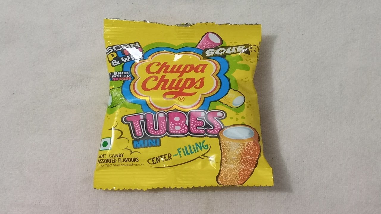 SOUR CHUPA CHUPS TUBES MINI CENTER-FILLING|SOUR AND SOFT CANDY