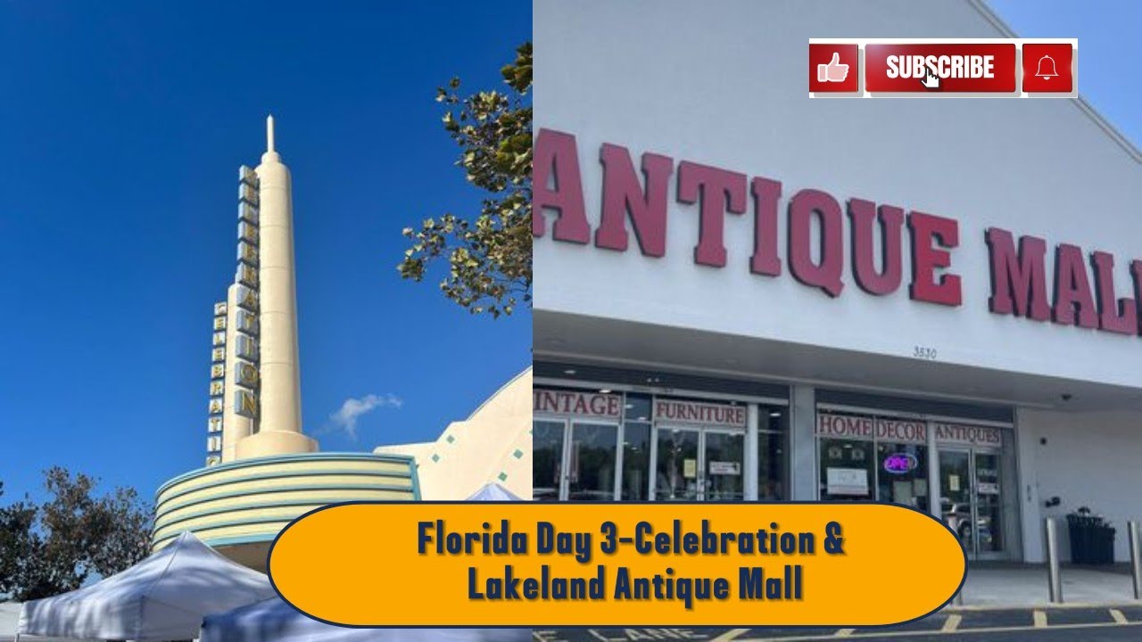 Disney Florida Day 3 vlog - Christmas in Celebration | Lakeland Antique mall
