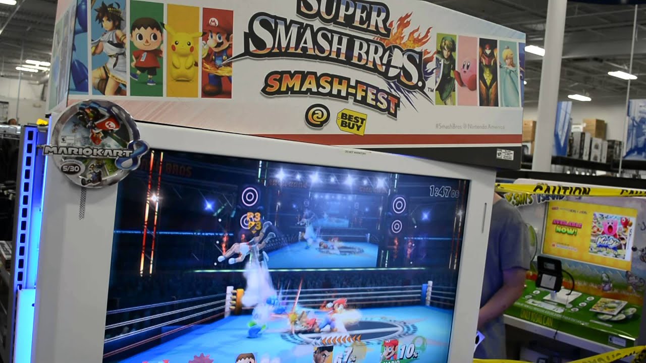 Zenspath Fight! - Super Smash Bros Wii U Offscreen 2-Matches at Best Buy (Game Crash)