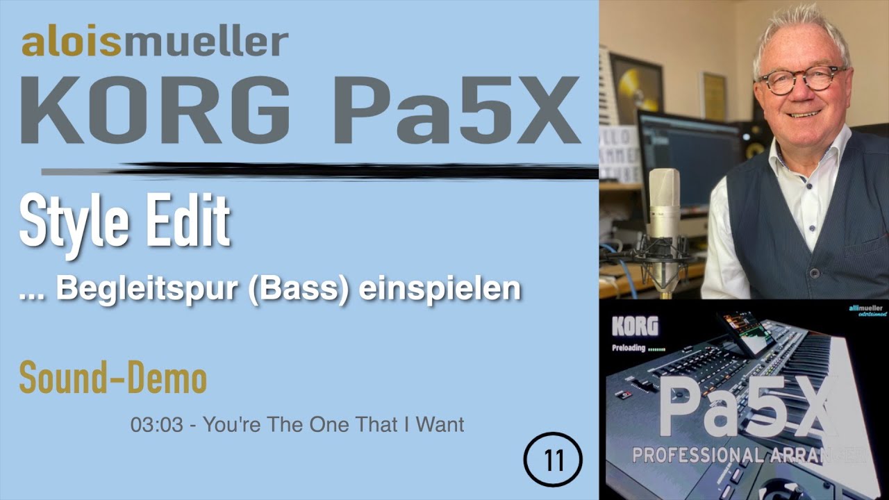 Pa5X - Style Edit - Begleitspur einspielen
