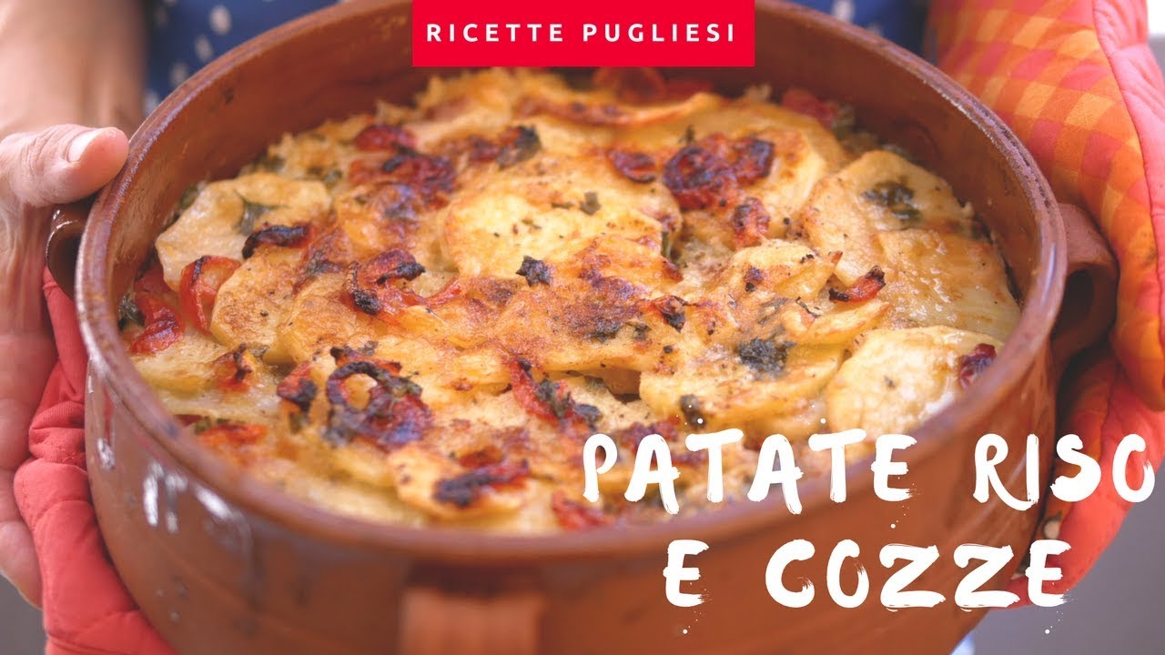 Patate Riso e Cozze | Ricetta originale della tiella alla barese