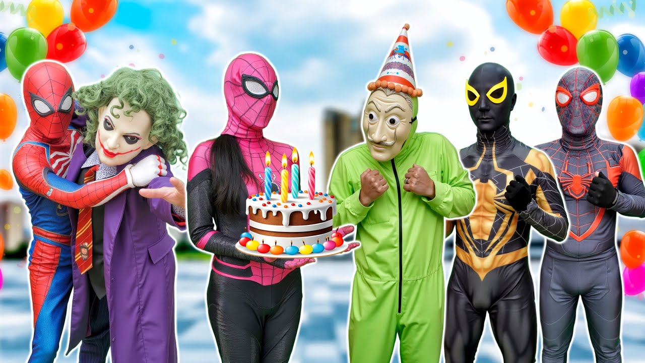 Spider-Man Throws a Special Birthday Party for the BAD Guys???" 🎉🕷️😈( Funny Live Story )