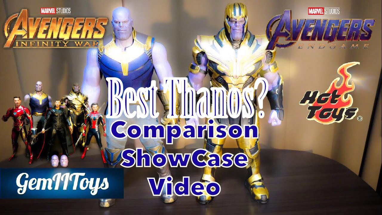 Hot Toys Avengers End Game Armored Thanos MMS 529 Infinity War MMS 479 Comparison ShowCase  ホットトイズ