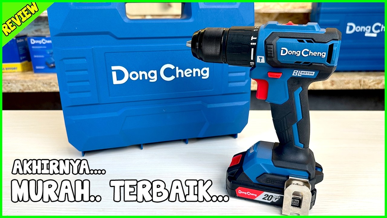Akhirnya.. Makin MURAH dengan Baterai 2AH - Cordless Brushless Hammer Drill DongCheng DCJZ 2040i-13