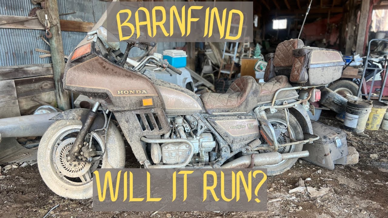 Vintage Goldwing, Barn Find. Can we get it running and driving again?