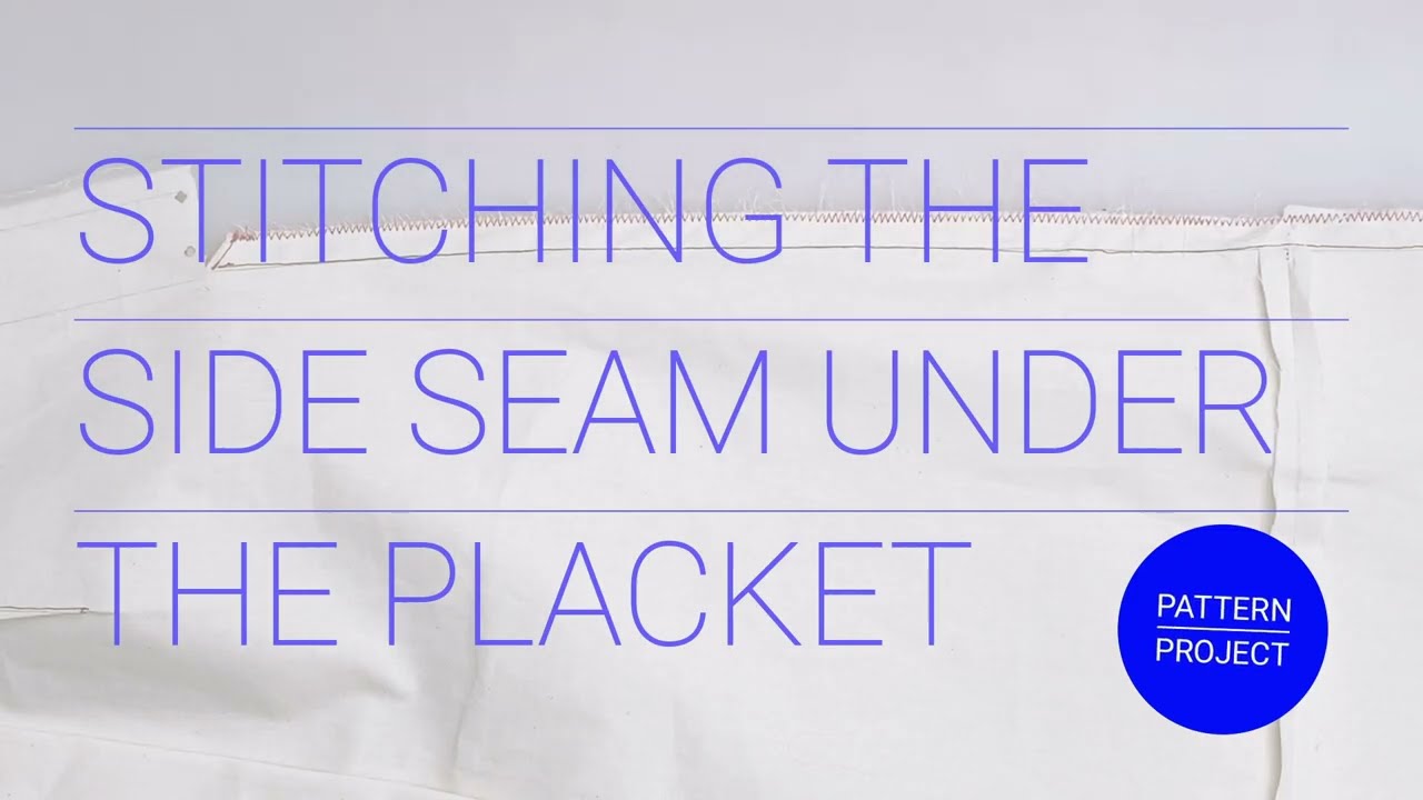 Sewing a side seam under the placket (Custom-Fit Skirt)