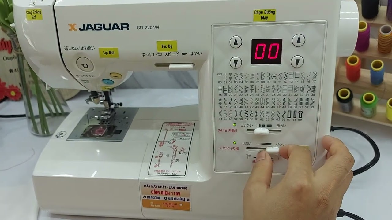 Cách sử dụng máy may Jaguar CD2204w- Máy may Lan Hương 0981037890