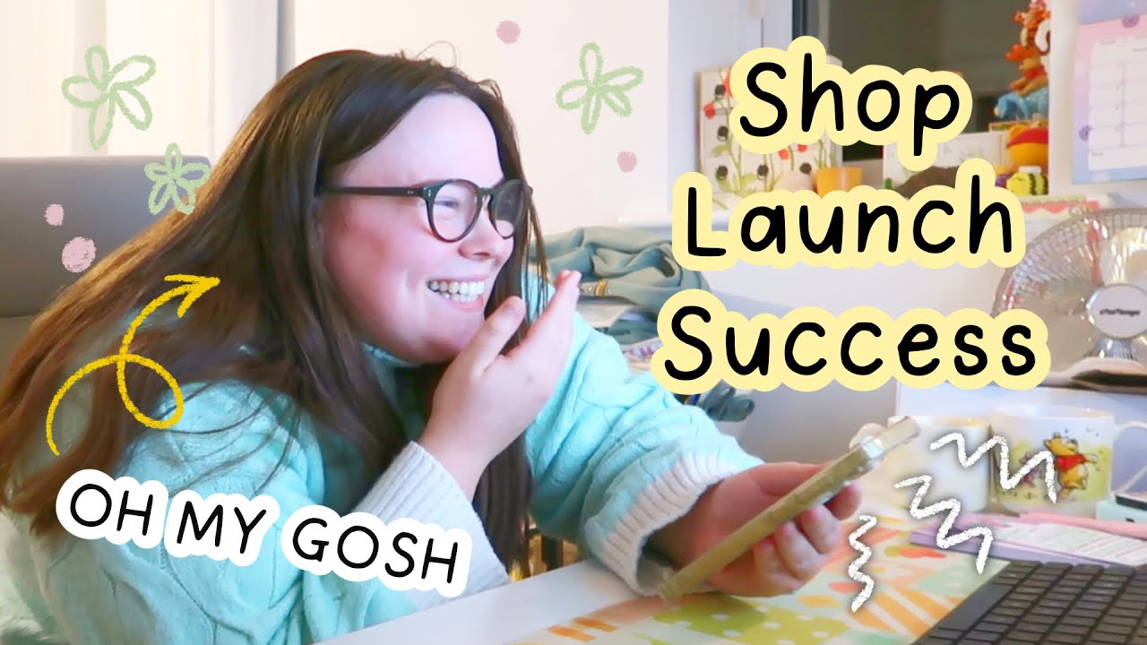 MY MOST SUCCESSFUL LAUNCH | Opening a Shopify Shop | Small Business Diaries | Studio Vlog