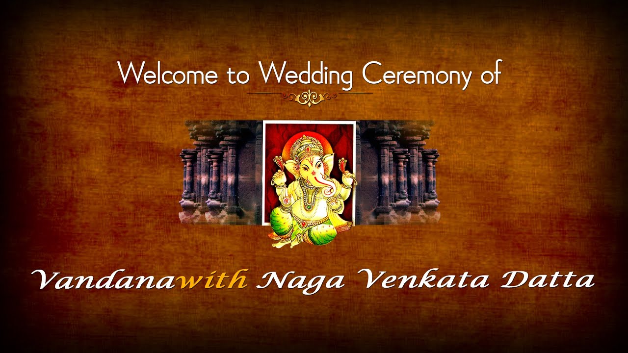 VANDANA & NAGA VENKATA DATTA WEDDING CEREMONY LIVE STREAMING ON WEDNESDAY , OCT 8 - 2025