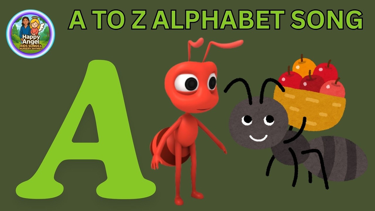 Phonics Song with TWO Words - A For Apple - ABC Alphabet Songs with Sounds for Children