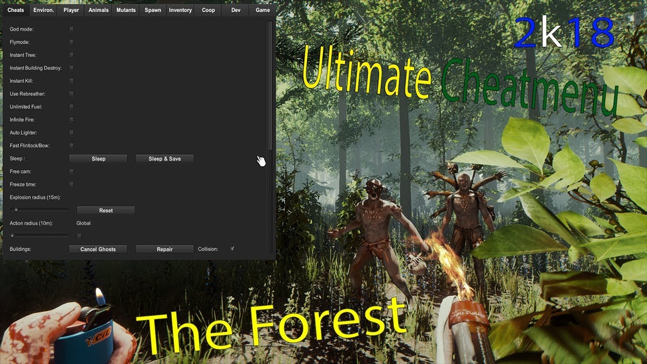ULTIMATE CHEATMENU! HOW TO INSTALL A MOD MENU THE FOREST MOD 2019